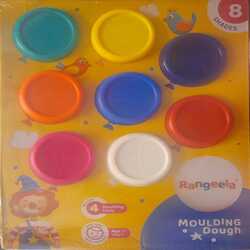 RANGEELA MOULDING DOUGH KIT 8 SHADES 400GM + 4 Moulding Tools